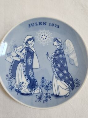 Porsgrund Promise Of The Saviour 1973 Christmas Plate